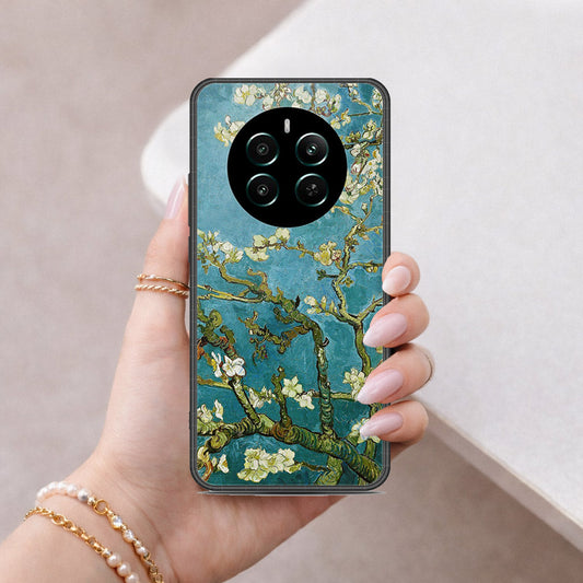 Realme P1 Speed Cover - Floral Series 2 - HQ Ultra Shine Premium Infinity Glass Soft Silicon Borders Case