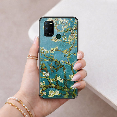 Realme 7i Cover - Floral Series 2 - HQ Ultra Shine Premium Infinity Glass Soft Silicon Borders Case