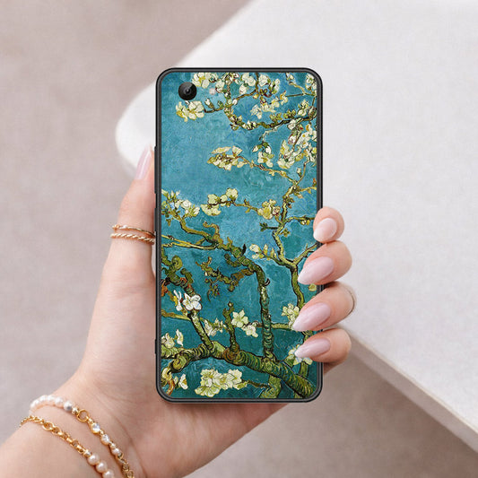 Vivo Y81 Cover - Floral Series 2 - HQ Ultra Shine Premium Infinity Glass Soft Silicon Borders Case