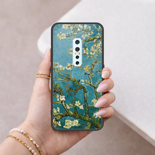 Vivo V17 Pro Cover - Floral Series 2 - HQ Ultra Shine Premium Infinity Glass Soft Silicon Borders Case