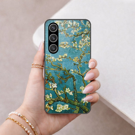 Samsung Galaxy S26 Plus Cover - Floral Series 2 - HQ Ultra Shine Premium Infinity Glass Soft Silicon Borders Case