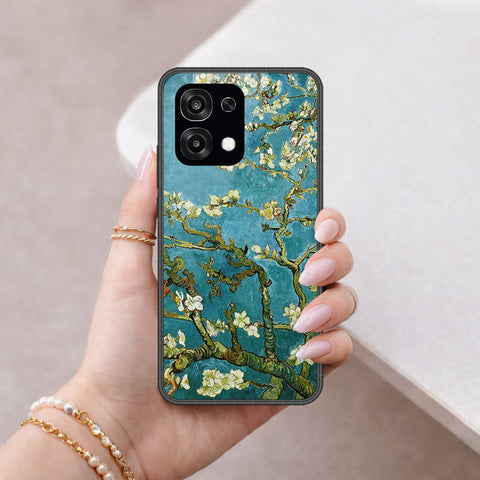 Oppo F31 Cover - Floral Series 2 - HQ Ultra Shine Premium Infinity Glass Soft Silicon Borders Case