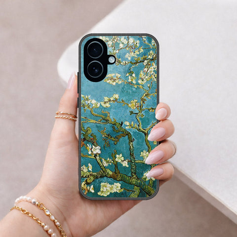 iPhone 17 - Floral Series 2 - HQ Ultra Shine Premium Infinity Glass Soft Silicon Borders Case