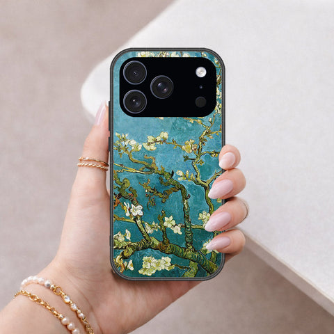 iPhone 17 Pro - Floral Series 2 - HQ Ultra Shine Premium Infinity Glass Soft Silicon Borders Case