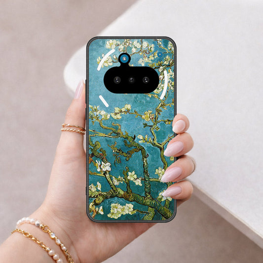 Nothing Phone 3a Cover - Floral Series 2 - HQ Ultra Shine Premium Infinity Glass Soft Silicon Borders Case