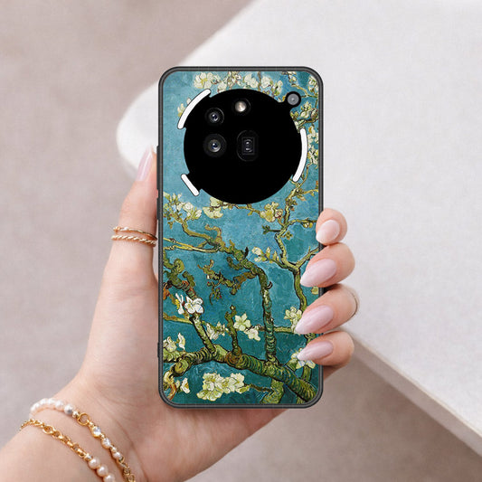 Nothing Phone 3a Pro Cover - Floral Series 2 - HQ Ultra Shine Premium Infinity Glass Soft Silicon Borders Case