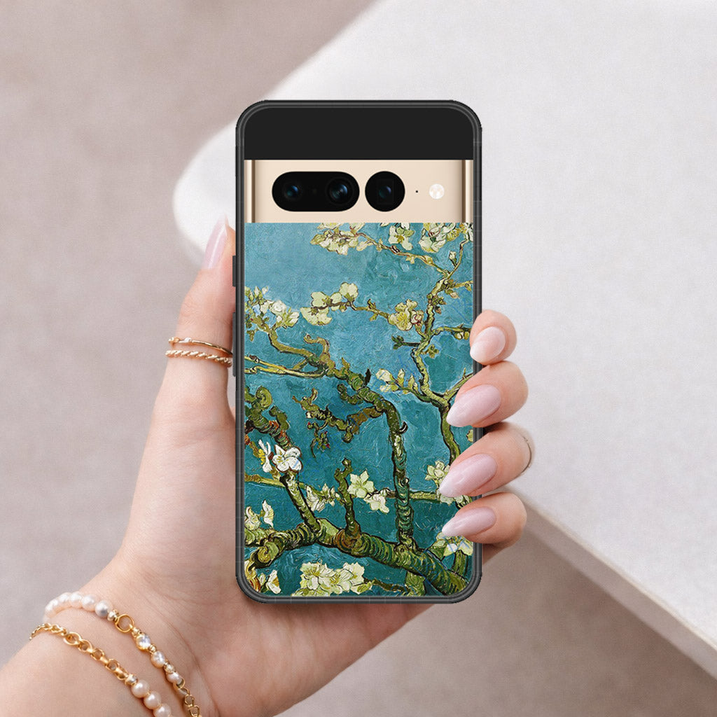 Google Pixel 7 Pro Cover - Floral Series 2 - HQ Ultra Shine Premium Infinity Glass Soft Silicon Borders Case