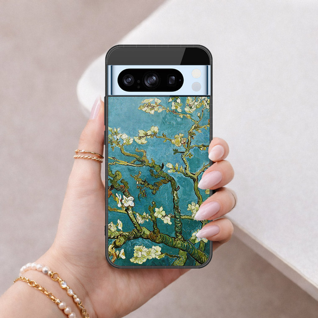 Google Pixel 8 Pro Cover - Floral Series 2 - HQ Ultra Shine Premium Infinity Glass Soft Silicon Borders Case