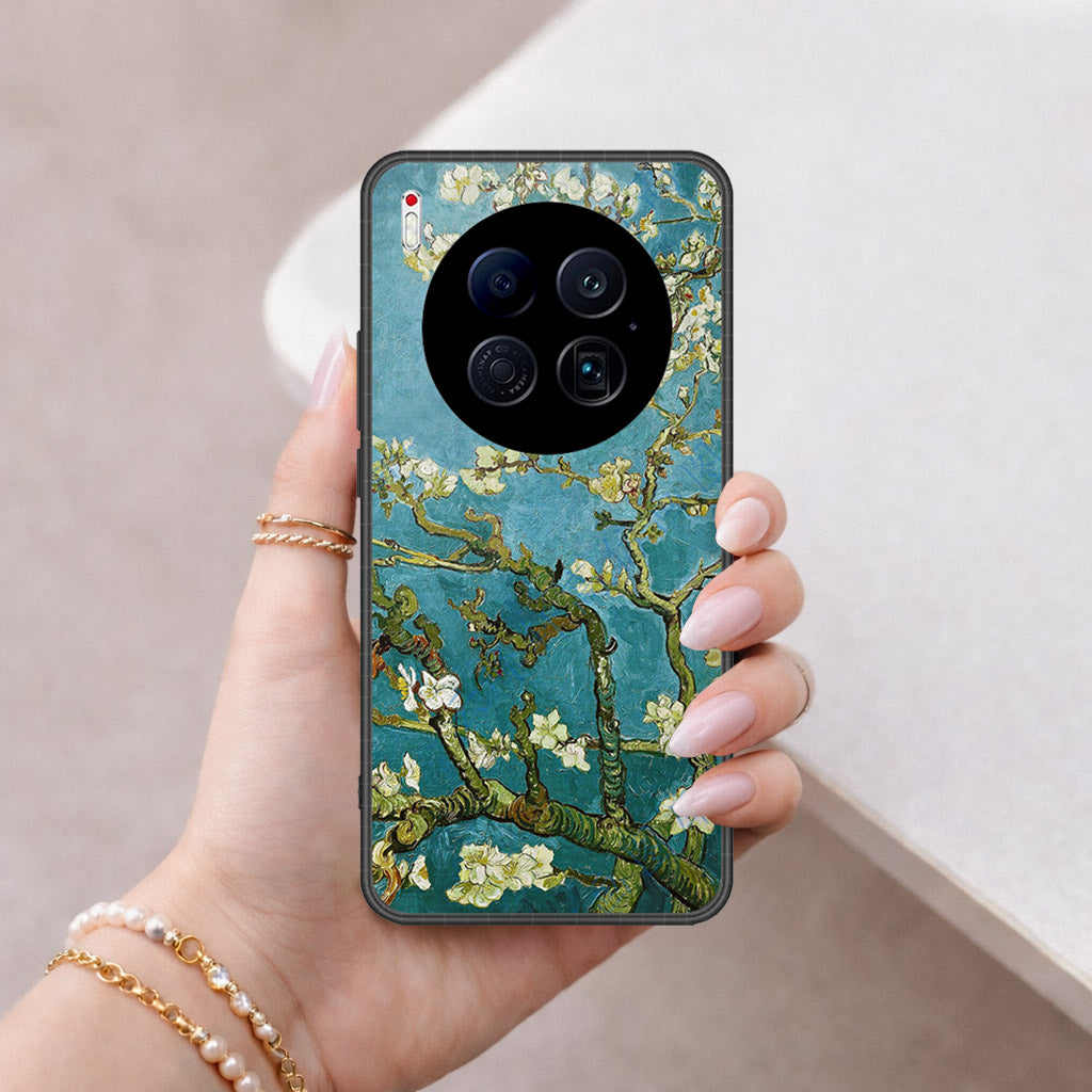 Tecno Camon 40 Premier 5G Cover - Floral Series 2 - HQ Ultra Shine Premium Infinity Glass Soft Silicon Borders Case