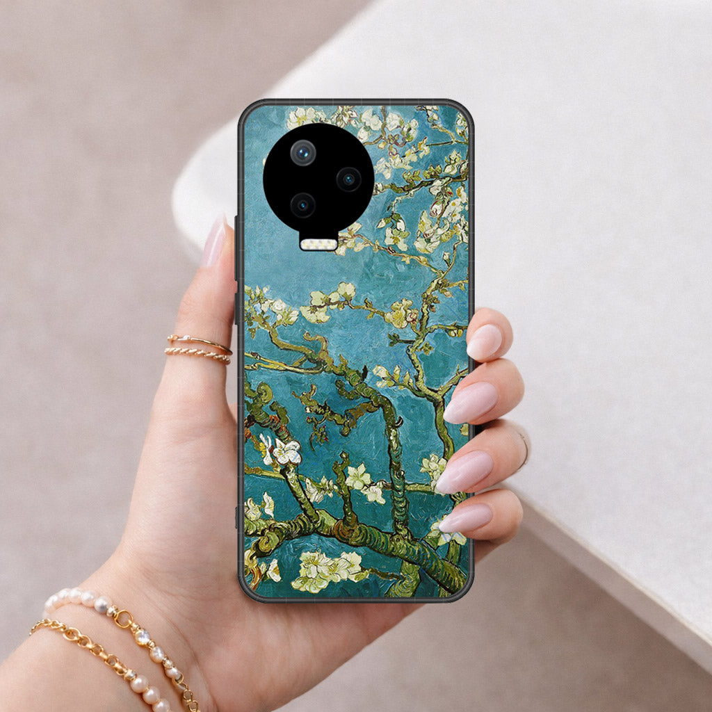 Infinix Note 11 Pro Cover - Floral Series 2 - HQ Ultra Shine Premium Infinity Glass Soft Silicon Borders Case