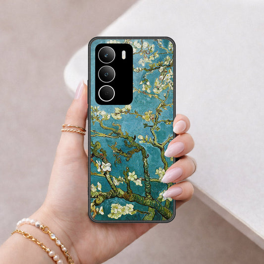 Realme Narzo 80 Lite Cover - Floral Series 2 - HQ Ultra Shine Premium Infinity Glass Soft Silicon Borders Case
