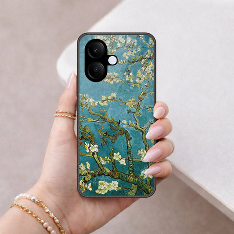 Vivo V40 Lite (IDN) Cover - Floral Series 2 - HQ Ultra Shine Premium Infinity Glass Soft Silicon Borders Case