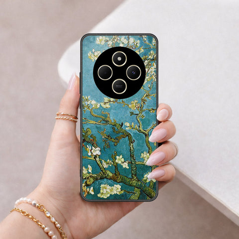 Xiaomi Poco C75 Cover - Floral Series 2 - HQ Ultra Shine Premium Infinity Glass Soft Silicon Borders Case