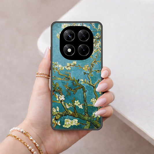 Xiaomi Redmi Note 14 Pro 4G Cover - Floral Series 2 - HQ Ultra Shine Premium Infinity Glass Soft Silicon Borders Case