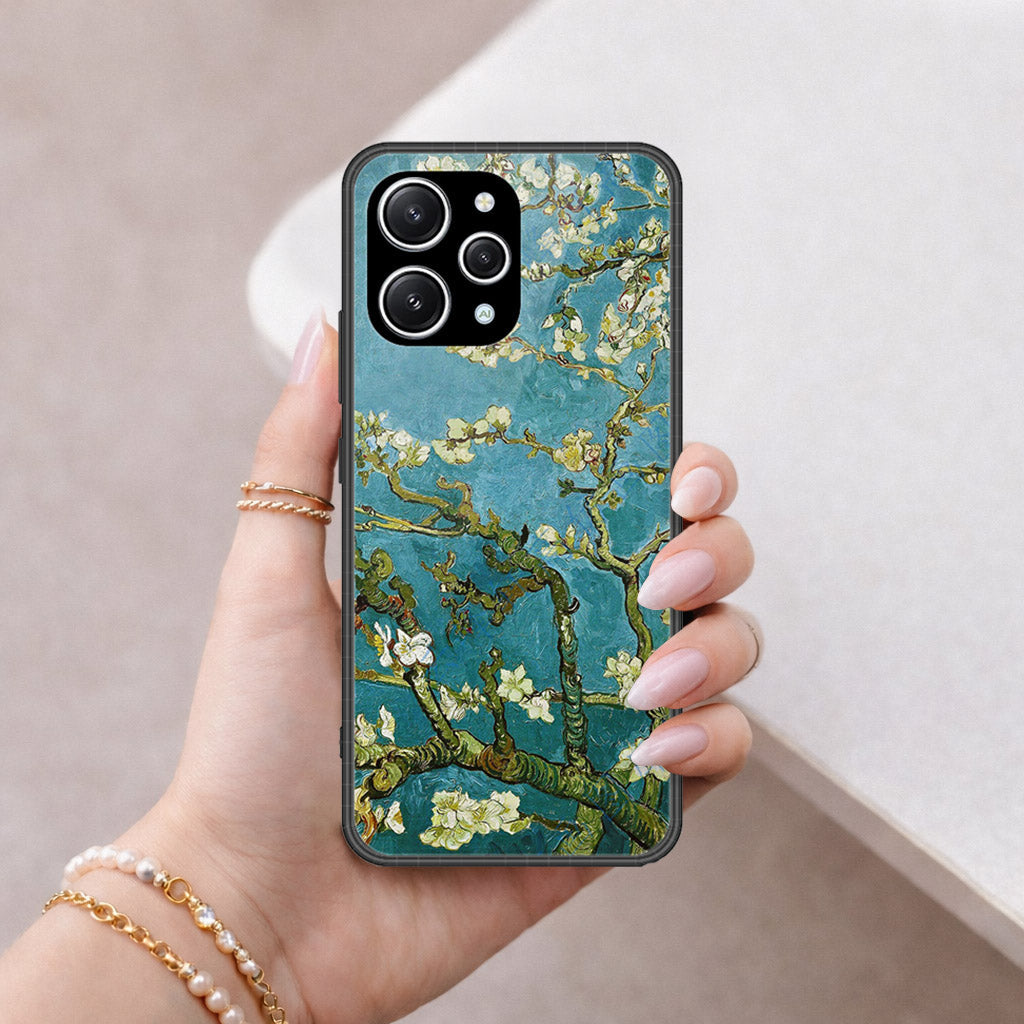 Xiaomi Redmi Note 12R Cover - Floral Series 2 - HQ Ultra Shine Premium Infinity Glass Soft Silicon Borders Case