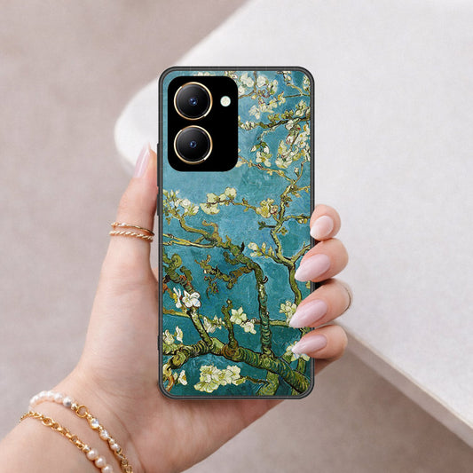Vivo Y36 5G Cover - Floral Series 2 - HQ Ultra Shine Premium Infinity Glass Soft Silicon Borders Case