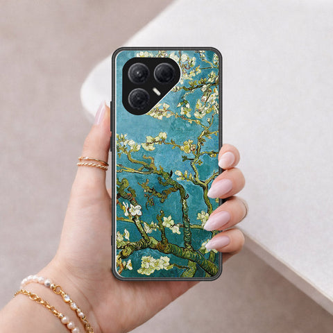 Tecno Pova 7 4G Cover - Floral Series 2 - HQ Ultra Shine Premium Infinity Glass Soft Silicon Borders Case