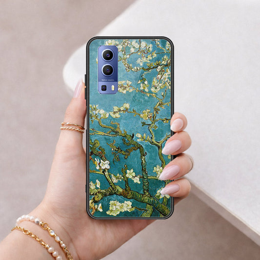 Vivo Y52 5G Cover - Floral Series 2 - HQ Ultra Shine Premium Infinity Glass Soft Silicon Borders Case