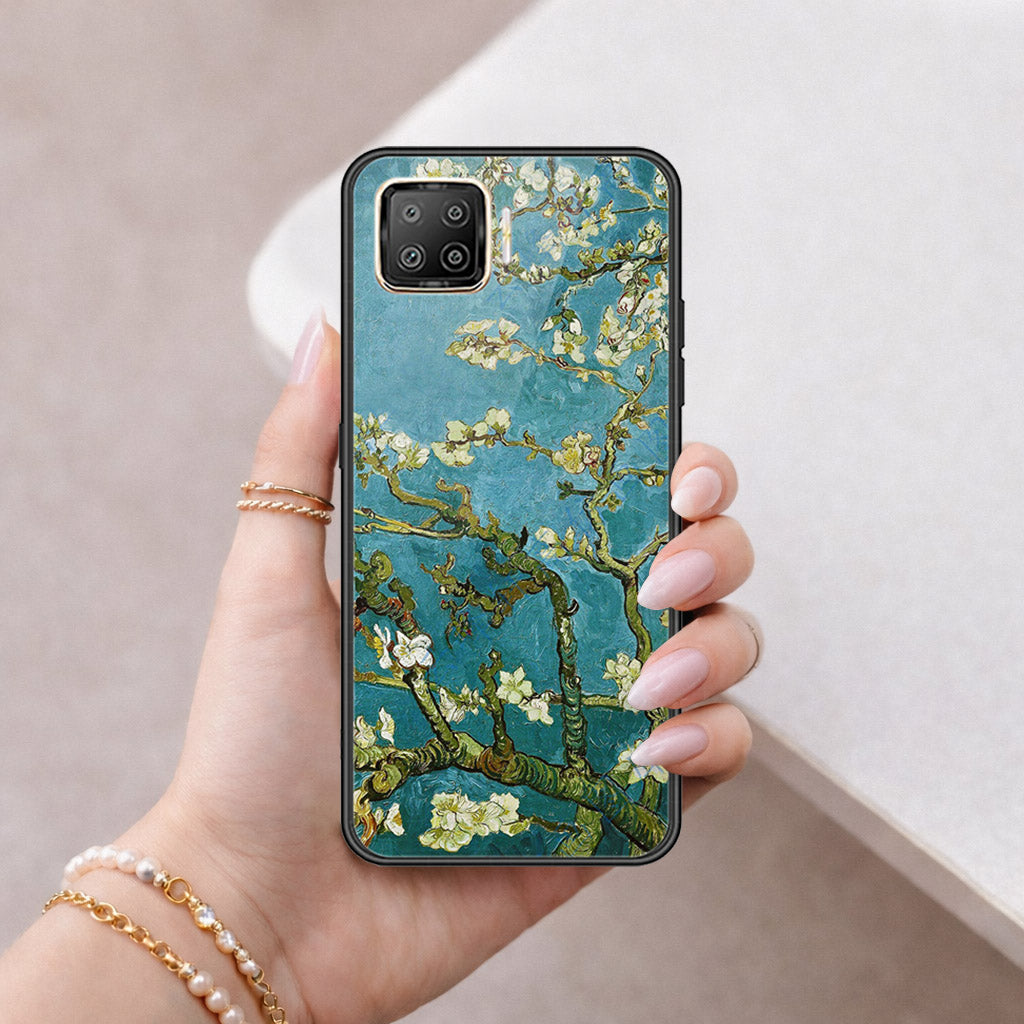 Oppo Reno4 Lite Cover - Floral Series 2 - HQ Ultra Shine Premium Infinity Glass Soft Silicon Borders Case