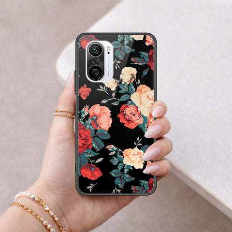 Xiaomi Mi 11X Cover - Floral Series 2 - HQ Ultra Shine Premium Infinity Glass Soft Silicon Borders Case
