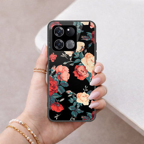 OnePlus Ace Racing Cover - Floral Series 2 - HQ Ultra Shine Premium Infinity Glass Soft Silicon Borders Case