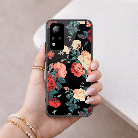 Infinix Note 11 Cover - Floral Series 2 - HQ Ultra Shine Premium Infinity Glass Soft Silicon Borders Case