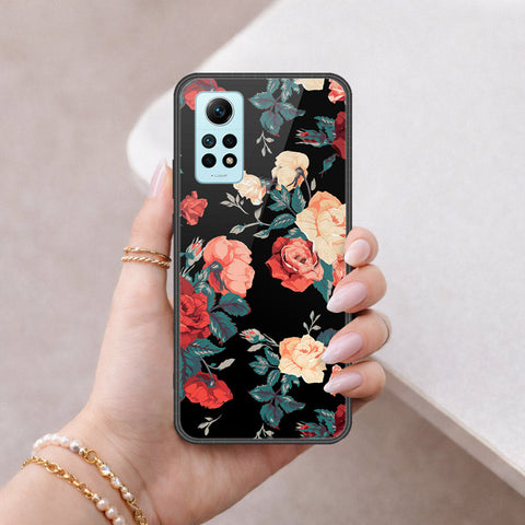 Xiaomi Redmi Note 12 Pro 4G Cover - Floral Series 2 - HQ Ultra Shine Premium Infinity Glass Soft Silicon Borders Case