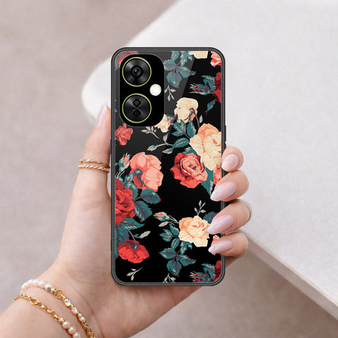 OnePlus Nord CE3 Lite Cover - Floral Series 2 - HQ Ultra Shine Premium Infinity Glass Soft Silicon Borders Case