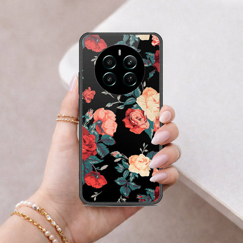 Realme Narzo 70 Cover - Floral Series 2 - HQ Ultra Shine Premium Infinity Glass Soft Silicon Borders Case
