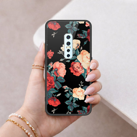 Vivo V17 Pro Cover - Floral Series 2 - HQ Ultra Shine Premium Infinity Glass Soft Silicon Borders Case