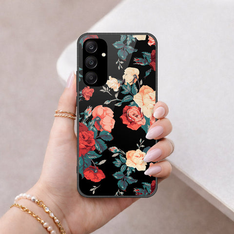 Samsung Galaxy A25 5G Cover - Floral Series 2 - HQ Ultra Shine Premium Infinity Glass Soft Silicon Borders Case