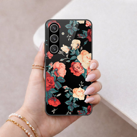 Samsung Galaxy S26 Plus Cover - Floral Series 2 - HQ Ultra Shine Premium Infinity Glass Soft Silicon Borders Case