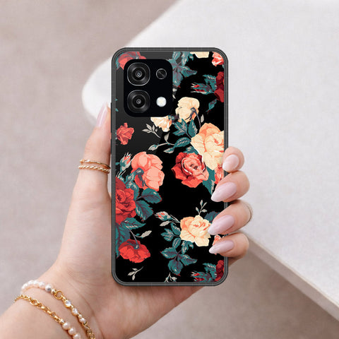 Oppo F31 Cover - Floral Series 2 - HQ Ultra Shine Premium Infinity Glass Soft Silicon Borders Case