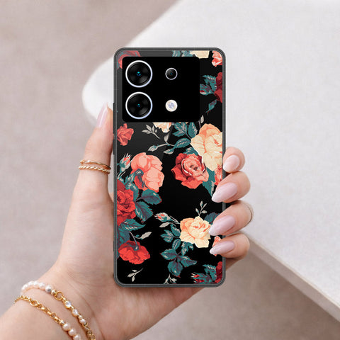 Infinix Zero 30 5G Cover - Floral Series 2 - HQ Ultra Shine Premium Infinity Glass Soft Silicon Borders Case