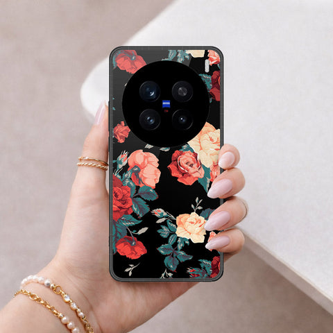 Vivo V7 Plus Cover - Floral Series 2 - HQ Ultra Shine Premium Infinity Glass Soft Silicon Borders Case