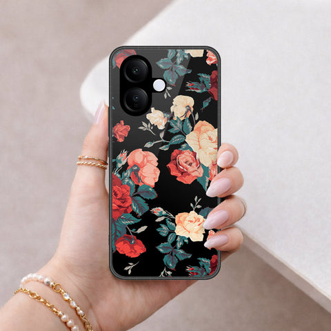 Vivo V60 Lite 5G Cover - Floral Series 2 - HQ Ultra Shine Premium Infinity Glass Soft Silicon Borders Case
