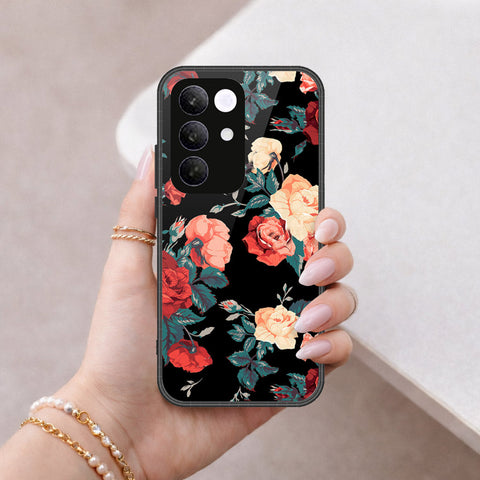Realme C85 Pro Cover - Floral Series 2 - HQ Ultra Shine Premium Infinity Glass Soft Silicon Borders Case