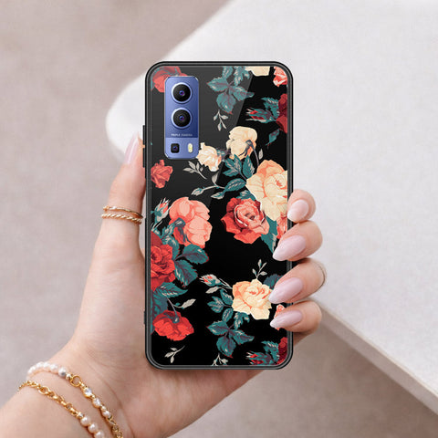 Vivo Y52 5G Cover - Floral Series 2 - HQ Ultra Shine Premium Infinity Glass Soft Silicon Borders Case
