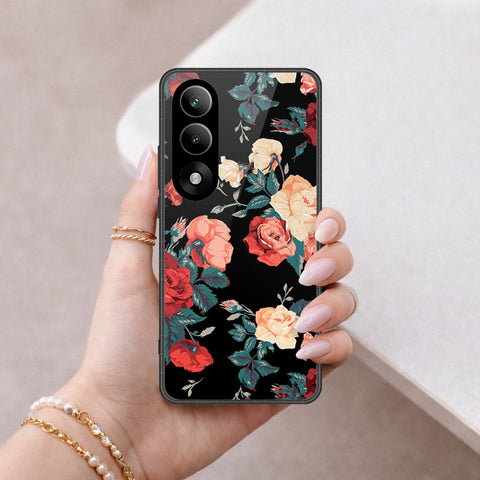 OnePlus Ace 5 Ultra Cover - Floral Series 2 - HQ Ultra Shine Premium Infinity Glass Soft Silicon Borders Case