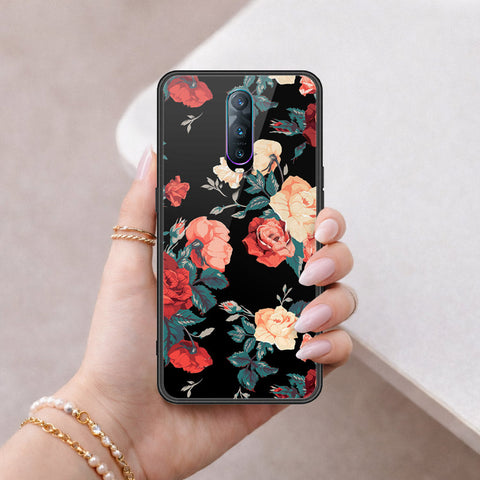 Oppo R17 Pro Cover - Floral Series 2 - HQ Ultra Shine Premium Infinity Glass Soft Silicon Borders Case
