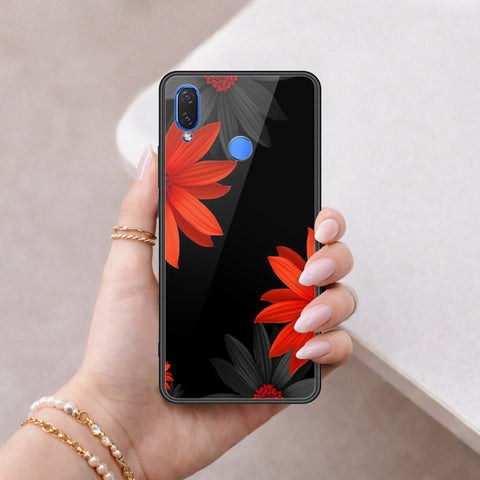 Huawei Honor 8C Cover - Floral Series 2 - HQ Ultra Shine Premium Infinity Glass Soft Silicon Borders Case