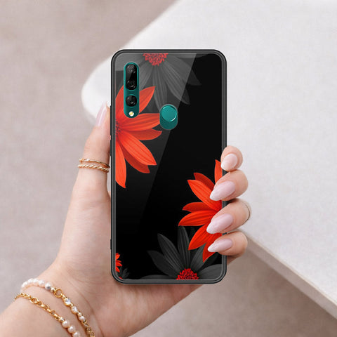 Huawei Y9 Prime 2019 Cover - Floral Series 2 - HQ Ultra Shine Premium Infinity Glass Soft Silicon Borders Case