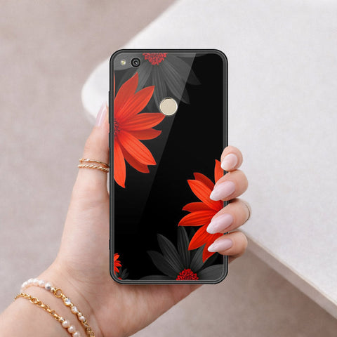 Huawei Honor 8 Lite Cover - Floral Series 2 - HQ Ultra Shine Premium Infinity Glass Soft Silicon Borders Case