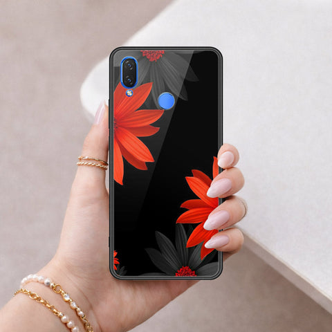 Huawei Nova 3i  Cover - Floral Series 2 - HQ Ultra Shine Premium Infinity Glass Soft Silicon Borders Case