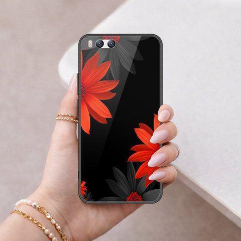 Xiaomi Mi 6 Cover - Floral Series 2 - HQ Ultra Shine Premium Infinity Glass Soft Silicon Borders Case