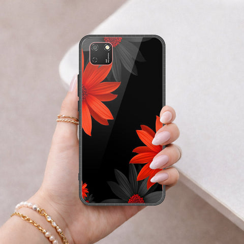 Honor 9S Cover - Floral Series 2 - HQ Ultra Shine Premium Infinity Glass Soft Silicon Borders Case