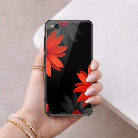 Xiaomi Redmi Go Cover - Floral Series 2 - HQ Ultra Shine Premium Infinity Glass Soft Silicon Borders Case