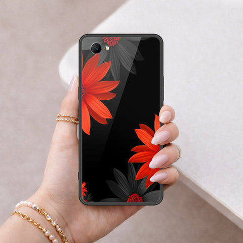 Oppo A3 Cover - Floral Series 2 - HQ Ultra Shine Premium Infinity Glass Soft Silicon Borders Case