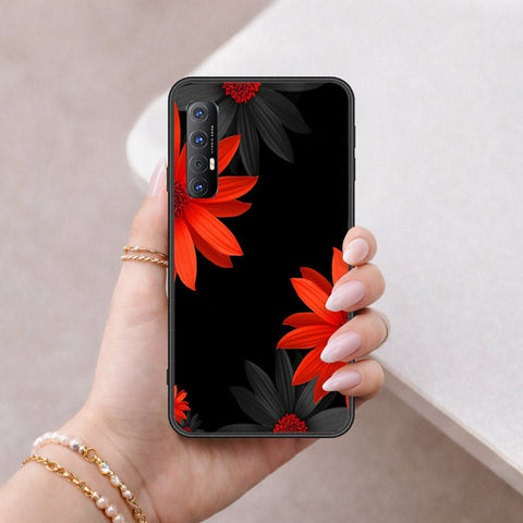 Oppo Reno 3 Pro Cover - Floral Series 2 - HQ Ultra Shine Premium Infinity Glass Soft Silicon Borders Case