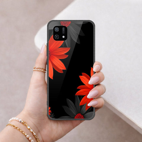 Oppo A16K Cover - Floral Series 2 - HQ Ultra Shine Premium Infinity Glass Soft Silicon Borders Case
